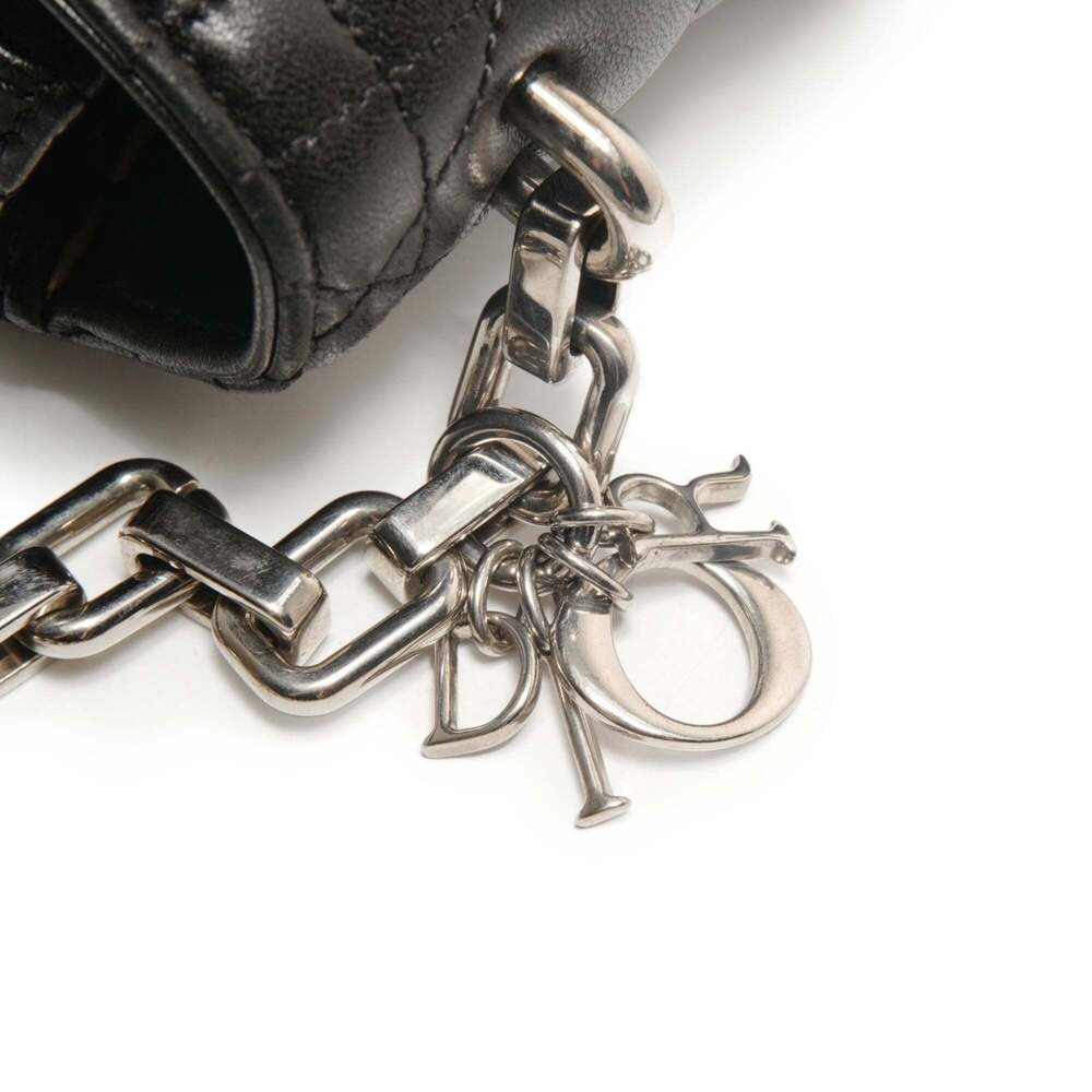 CHRISTIAN DIOR Black Leather Shoulder Bag - Picture 14 of 14